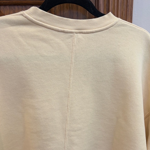 Topshop Butter Yellow Women's Sweatshirt Sporty Athleisure Preppy Coastal Small - Picture 8 of 10